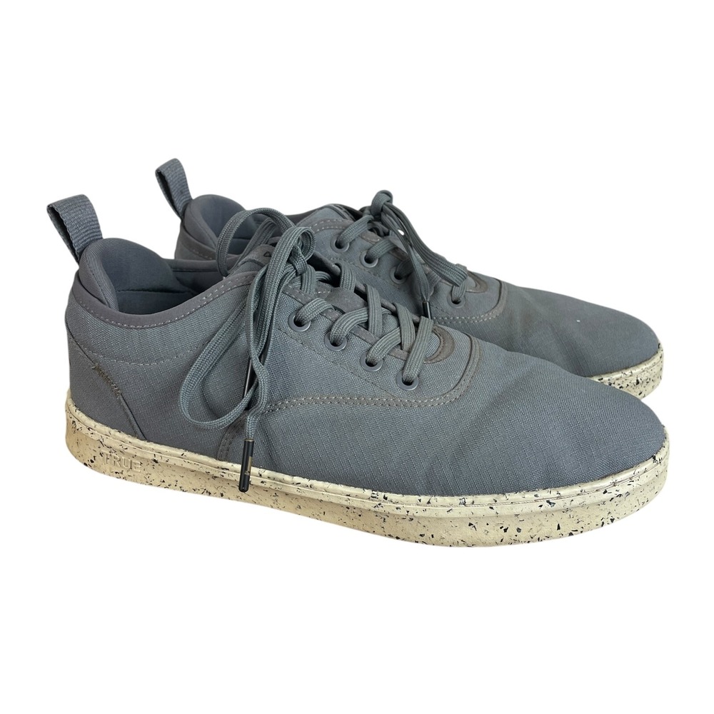 True Linkswear FS-01 Earth Golf Shoes Mens 9.5 Grey Recycled‎ Ripstop Spikeless